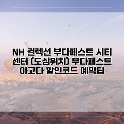 NH 컬렉션 부다페스트 시티 센터 (도심위치) 부다페스트 아고다 할인코드 예약팁