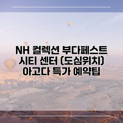 NH 컬렉션 부다페스트 시티 센터 (도심위치) 아고다 특가 예약팁