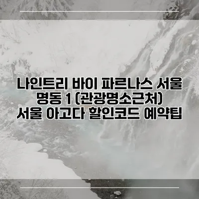 나인트리 바이 파르나스 서울 명동 1 (관광명소근처) 서울 아고다 할인코드 예약팁