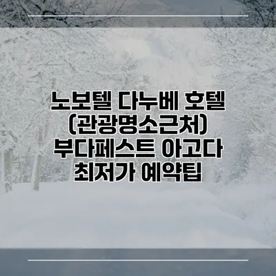 노보텔 다누베 호텔 (관광명소근처) 부다페스트 아고다 최저가 예약팁