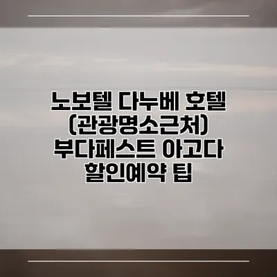노보텔 다누베 호텔 (관광명소근처) 부다페스트 아고다 할인예약 팁