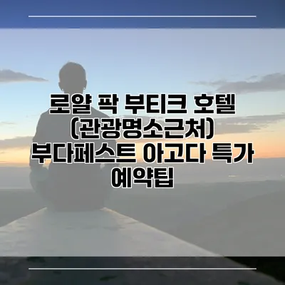 로얄 팍 부티크 호텔 (관광명소근처) 부다페스트 아고다 특가 예약팁
