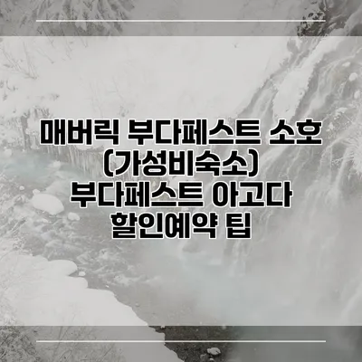 매버릭 부다페스트 소호 (가성비숙소) 부다페스트 아고다 할인예약 팁