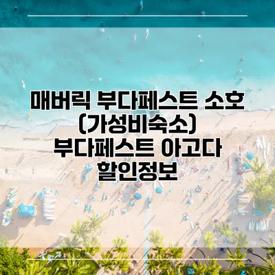 매버릭 부다페스트 소호 (가성비숙소) 부다페스트 아고다 할인정보