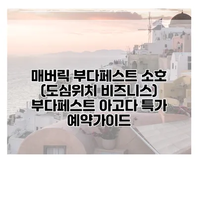 매버릭 부다페스트 소호 (도심위치 비즈니스) 부다페스트 아고다 특가 예약가이드