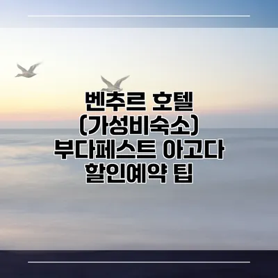 벤추르 호텔 (가성비숙소) 부다페스트 아고다 할인예약 팁