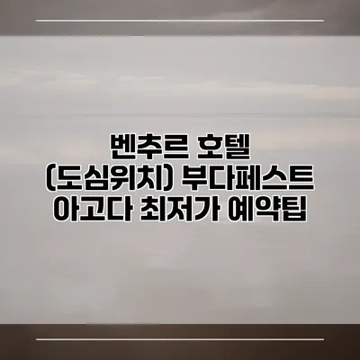 벤추르 호텔 (도심위치) 부다페스트 아고다 최저가 예약팁