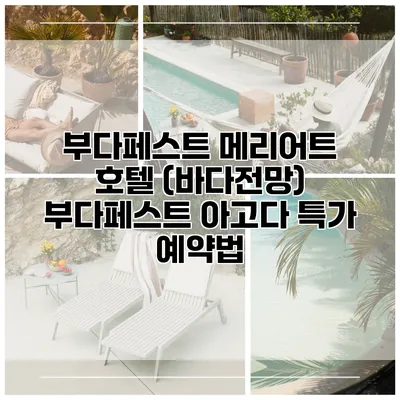 부다페스트 메리어트 호텔 (바다전망) 부다페스트 아고다 특가 예약법