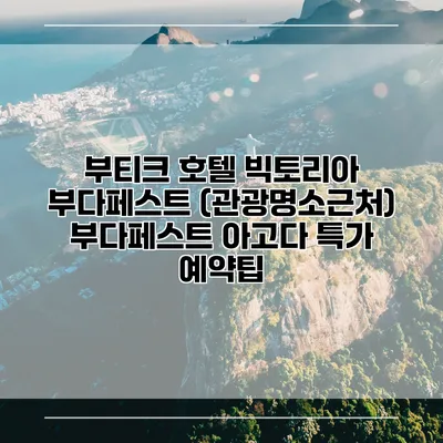 부티크 호텔 빅토리아 부다페스트 (관광명소근처) 부다페스트 아고다 특가 예약팁