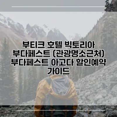 부티크 호텔 빅토리아 부다페스트 (관광명소근처) 부다페스트 아고다 할인예약 가이드