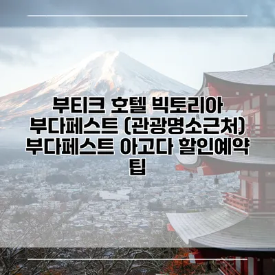 부티크 호텔 빅토리아 부다페스트 (관광명소근처) 부다페스트 아고다 할인예약 팁