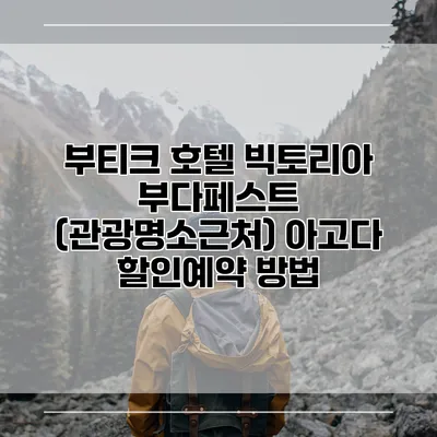 부티크 호텔 빅토리아 부다페스트 (관광명소근처) 아고다 할인예약 방법