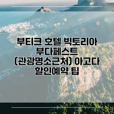 부티크 호텔 빅토리아 부다페스트 (관광명소근처) 아고다 할인예약 팁