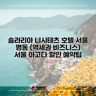 솔라리아 니시테츠 호텔 서울 명동 (역세권 비즈니스) 서울 아고다 할인 예약팁