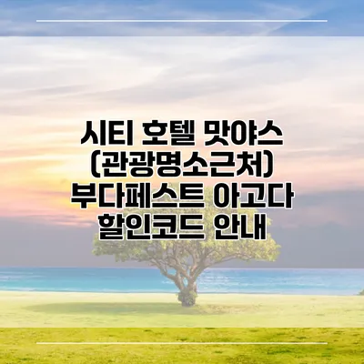 시티 호텔 맛야스 (관광명소근처) 부다페스트 아고다 할인코드 안내