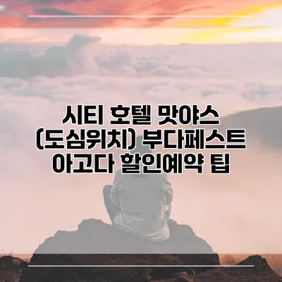 시티 호텔 맛야스 (도심위치) 부다페스트 아고다 할인예약 팁