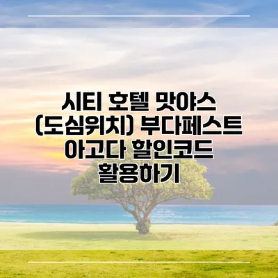 시티 호텔 맛야스 (도심위치) 부다페스트 아고다 할인코드 활용하기