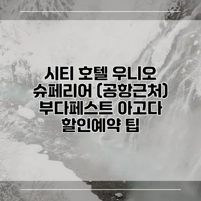 시티 호텔 우니오 슈페리어 (공항근처) 부다페스트 아고다 할인예약 팁
