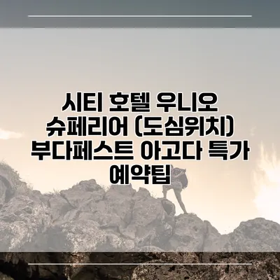 시티 호텔 우니오 슈페리어 (도심위치) 부다페스트 아고다 특가 예약팁