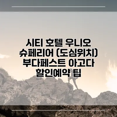 시티 호텔 우니오 슈페리어 (도심위치) 부다페스트 아고다 할인예약 팁