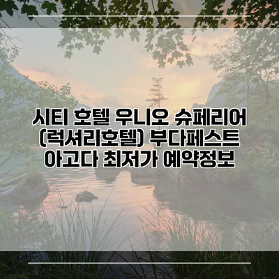 시티 호텔 우니오 슈페리어 (럭셔리호텔) 부다페스트 아고다 최저가 예약정보