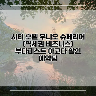 시티 호텔 우니오 슈페리어 (역세권 비즈니스) 부다페스트 아고다 할인 예약팁