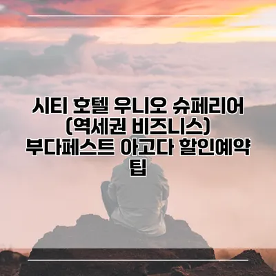 시티 호텔 우니오 슈페리어 (역세권 비즈니스) 부다페스트 아고다 할인예약 팁
