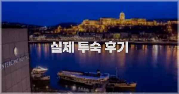 💬 실제 투숙 후기