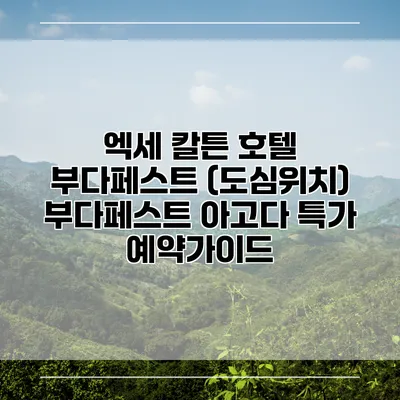 엑세 칼튼 호텔 부다페스트 (도심위치) 부다페스트 아고다 특가 예약가이드