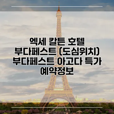 엑세 칼튼 호텔 부다페스트 (도심위치) 부다페스트 아고다 특가 예약정보