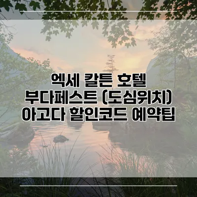 엑세 칼튼 호텔 부다페스트 (도심위치) 아고다 할인코드 예약팁