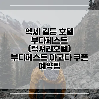 엑세 칼튼 호텔 부다페스트 (럭셔리호텔) 부다페스트 아고다 쿠폰 예약팁