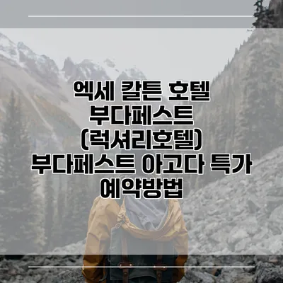 엑세 칼튼 호텔 부다페스트 (럭셔리호텔) 부다페스트 아고다 특가 예약방법