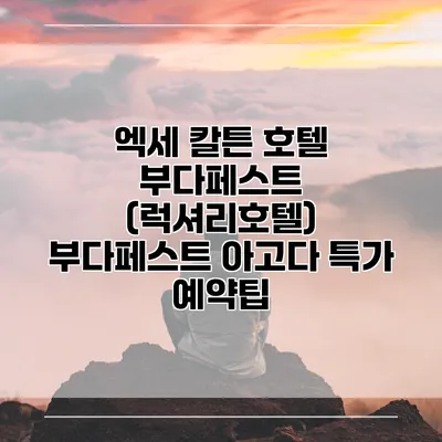 엑세 칼튼 호텔 부다페스트 (럭셔리호텔) 부다페스트 아고다 특가 예약팁
