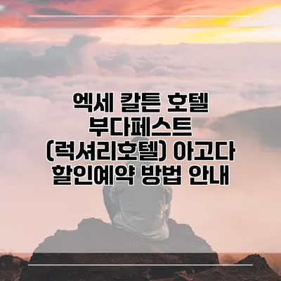 엑세 칼튼 호텔 부다페스트 (럭셔리호텔) 아고다 할인예약 방법 안내