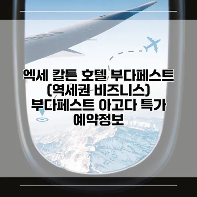 엑세 칼튼 호텔 부다페스트 (역세권 비즈니스) 부다페스트 아고다 특가 예약정보