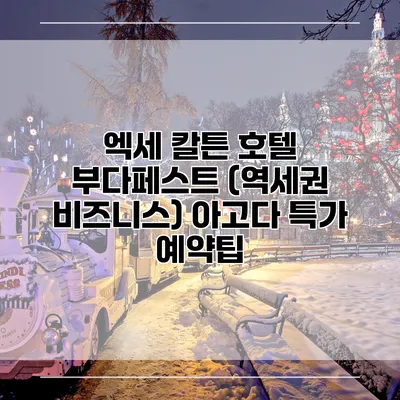 엑세 칼튼 호텔 부다페스트 (역세권 비즈니스) 아고다 특가 예약팁
