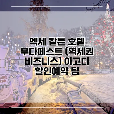 엑세 칼튼 호텔 부다페스트 (역세권 비즈니스) 아고다 할인예약 팁