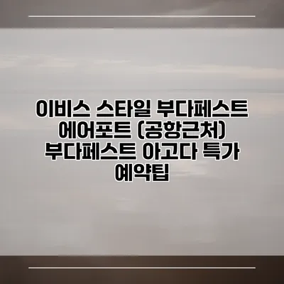 이비스 스타일 부다페스트 에어포트 (공항근처) 부다페스트 아고다 특가 예약팁