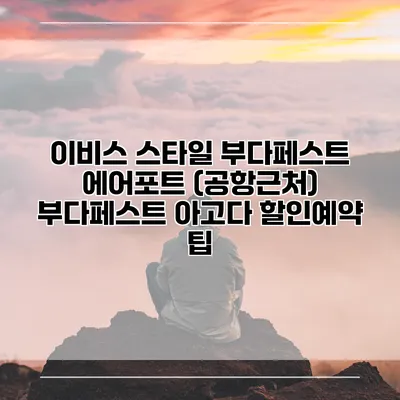 이비스 스타일 부다페스트 에어포트 (공항근처) 부다페스트 아고다 할인예약 팁