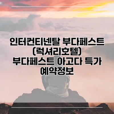 인터컨티넨탈 부다페스트 (럭셔리호텔) 부다페스트 아고다 특가 예약정보