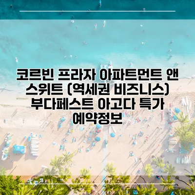 코르빈 프라자 아파트먼트 앤 스위트 (역세권 비즈니스) 부다페스트 아고다 특가 예약정보