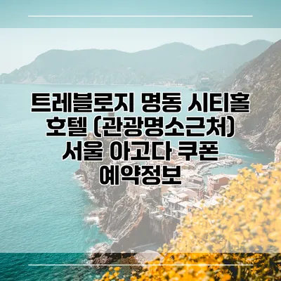 트레블로지 명동 시티홀 호텔 (관광명소근처) 서울 아고다 쿠폰 예약정보