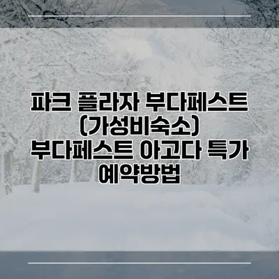 파크 플라자 부다페스트 (가성비숙소) 부다페스트 아고다 특가 예약방법