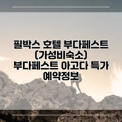 필박스 호텔 부다페스트 (가성비숙소) 부다페스트 아고다 특가 예약정보