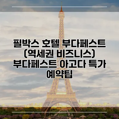 필박스 호텔 부다페스트 (역세권 비즈니스) 부다페스트 아고다 특가 예약팁