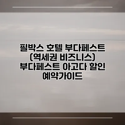필박스 호텔 부다페스트 (역세권 비즈니스) 부다페스트 아고다 할인 예약가이드