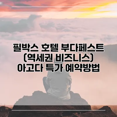 필박스 호텔 부다페스트 (역세권 비즈니스) 아고다 특가 예약방법