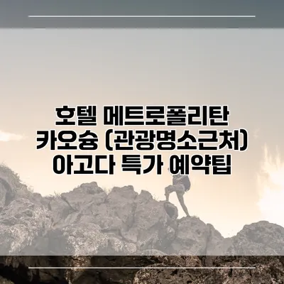 호텔 메트로폴리탄 카오슝 (관광명소근처) 아고다 특가 예약팁