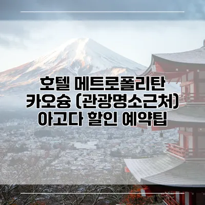 호텔 메트로폴리탄 카오슝 (관광명소근처) 아고다 할인 예약팁
